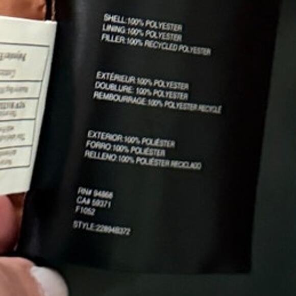 BERNARDO NWOT Long-Line Removable Hood Snap Front w/Pockets Quilted Coat L Clay - Picture 6 of 9